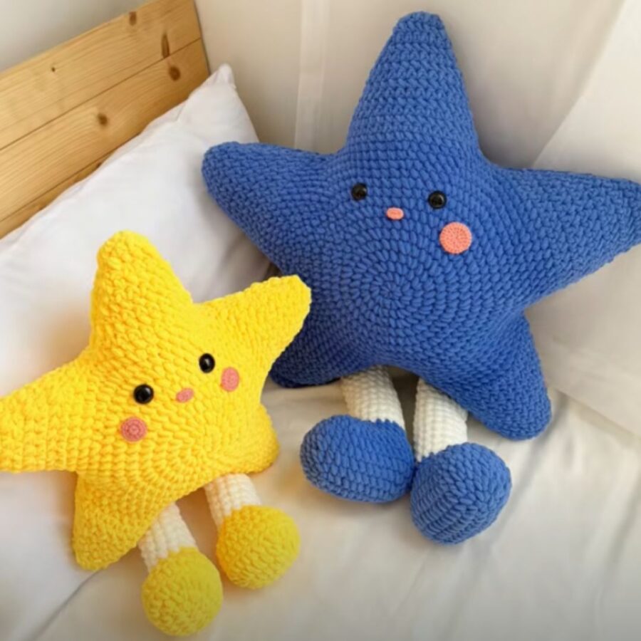 adorable star pillow crochet pattern