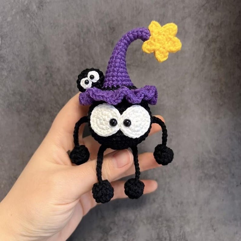 witch hat coal ball crochet pattern