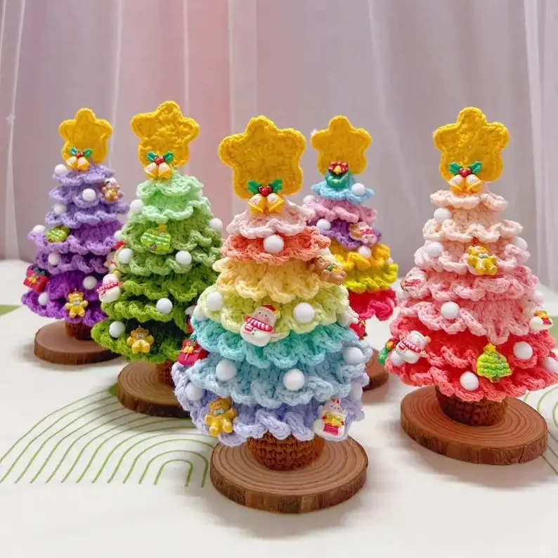 vibrant christmas tree crochet pattern