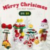4in1 christmas car hanging crochet pattern