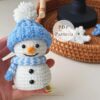 snowman & snowflakes crochet pattern